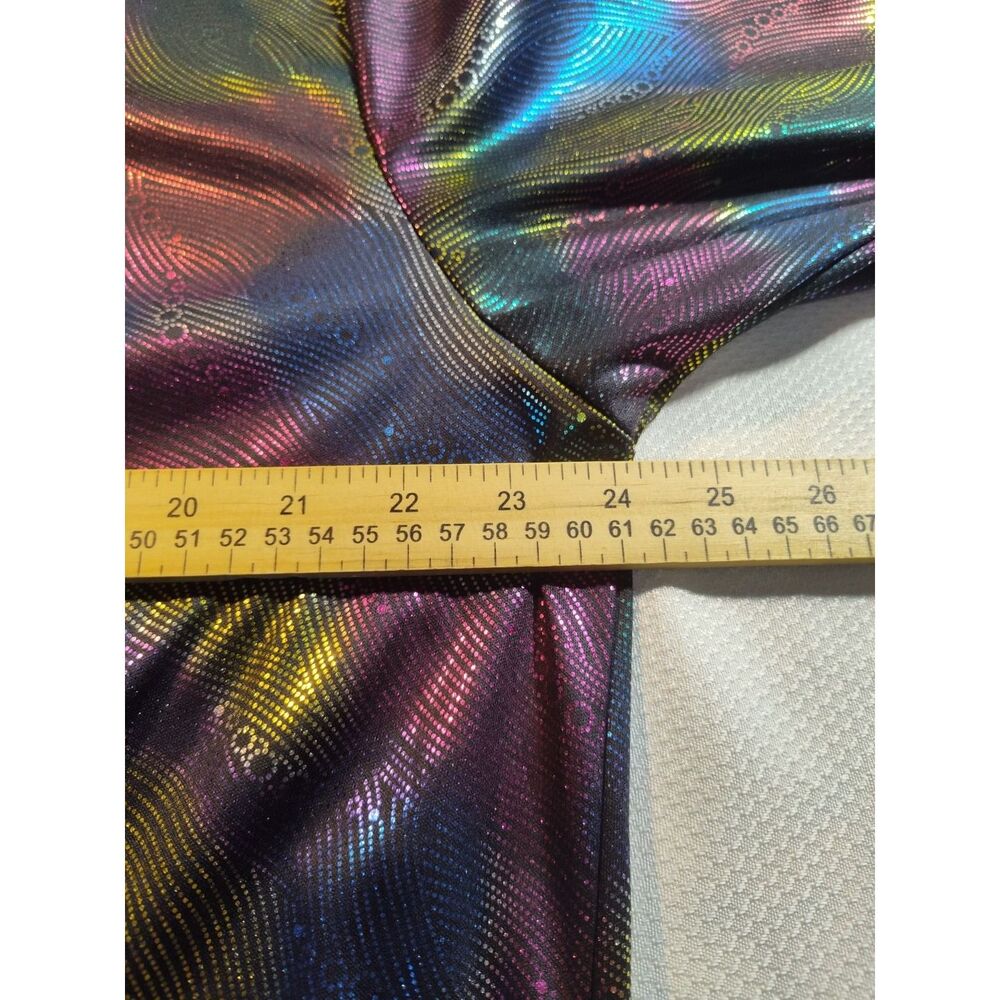 VINTAGE METALLIC PARTY SHIRT COLORS Glimmer PSYCHEDELIC Long Sleeve 1460 - Picture 5 of 7